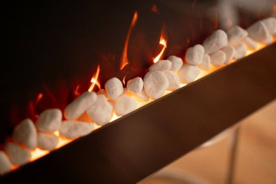 Wall Mounted Electric Fire Black - 7