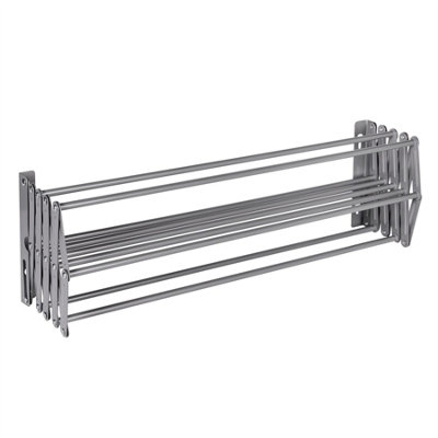 Wall Mounted Extendable Clothes Airer Grey Pukkr - 3