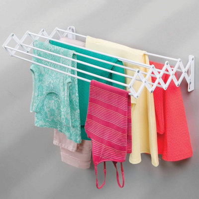 Wall-Mounted Extendable Clothes Drying Rack, Made from Stainless Steel ...