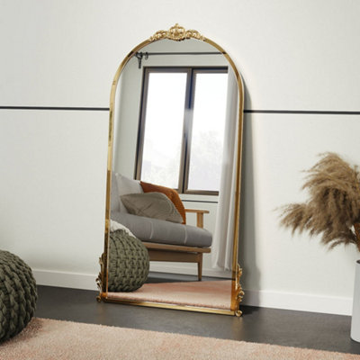 Wall Mounted Gold Metal Framed Decorative Framed Mirror W 600mm x H