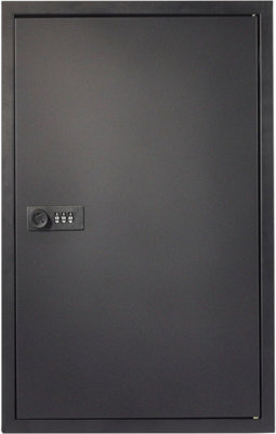Wall Mounted Key Cabinet Combination Lock Security Storage box 50 Hooks
