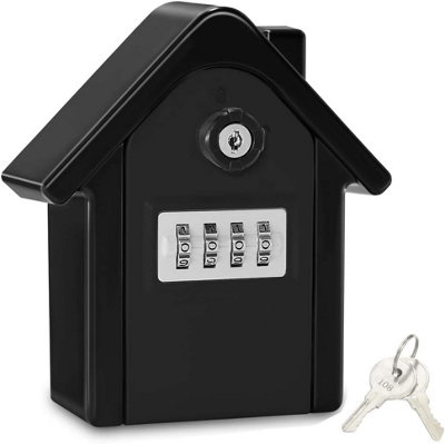 WALL MOUNTED KEY SAFE BOX WITH DIGITAL CODE & EMERGENCY KEYS, LARGE KEY ...