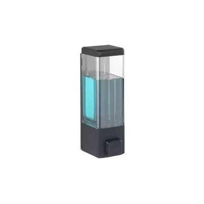 Wall Mounted Liquid Soap Shampoo Plastic Black Dispenser Pump Dispenser Bathroom Kitchen Washroom
