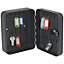Wall Mounted Locking Mini Key Cabinet Safe - 20 Key Capacity 3 Digit Combination