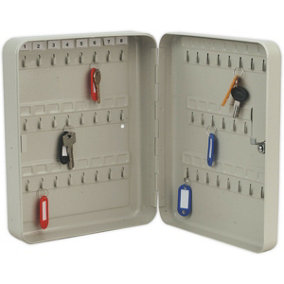 Wall Mounted Locking Mini Key Cabinet Safe - 45 Key Capacity - 240 x 300 x 80mm