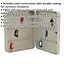 Wall Mounted Locking Mini Key Cabinet Safe - 45 Key Capacity - 240 x 300 x 80mm