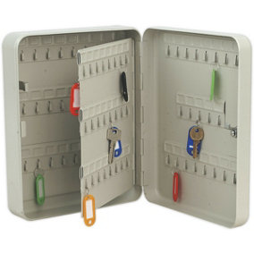 Wall Mounted Locking Mini Key Cabinet Safe - 93 Key Capacity - 240 x 300 x 80mm
