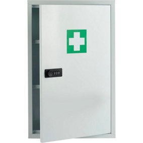 Wall Mounted Medical Cabinet First Aid Metal Box Mechanical Combination Lock