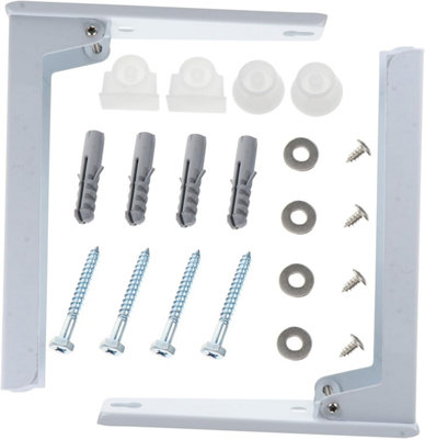 Wall-Mounted Microwave Holder, Retractable Carbon Steel Bracket