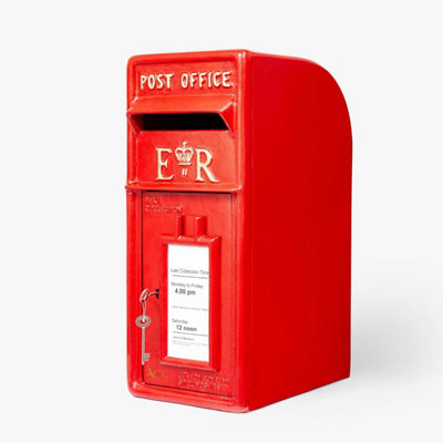 Wall Mounted Post Box Classic Large Letter Box Lockable With 2 Keys ER Mail Box Heavy Duty Cast Iron Weatherproof Easy To Install