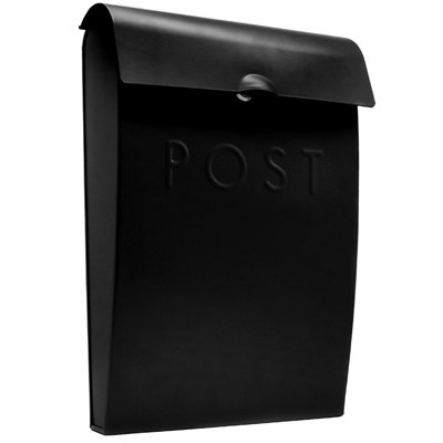 Wall Mounted Post Box in Black