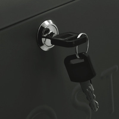 Wall Mounted Post Box in Black - 4