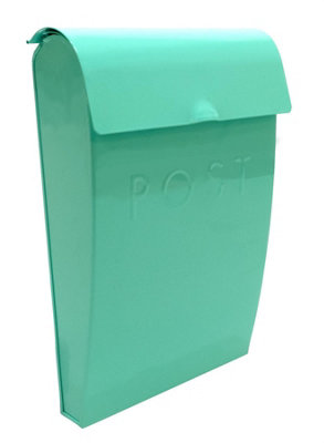 Wall Mounted Post Box in Mint Green
