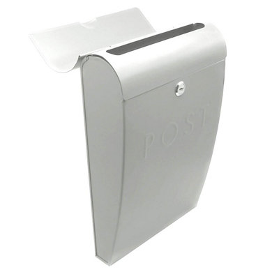 Wall Mounted Post Box in White - 3
