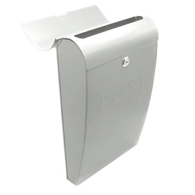 Wall Mounted Post Box in White
