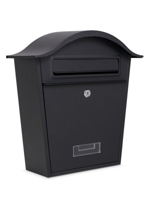Wall Mounted Post Box, Lockable Mailbox with 2 Keys, Waterproof Steel ...