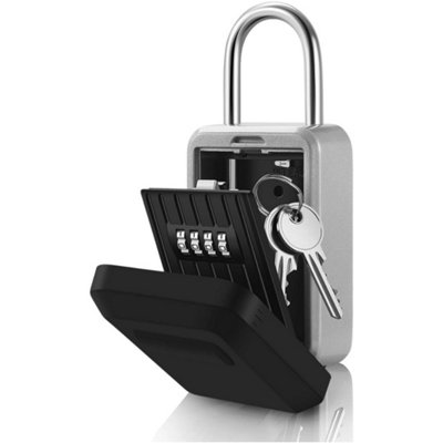 Wall Mounted Security Key Box With 4 Digit Digital Code, Extra Large ...