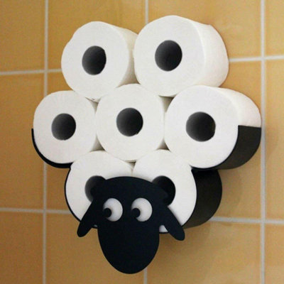 Wall Mounted Sheep Toilet Roll Holder