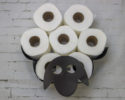 Wall Mounted Sheep Toilet Roll Holder - 3