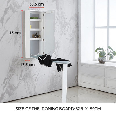 Ironing board deals holder wall mount