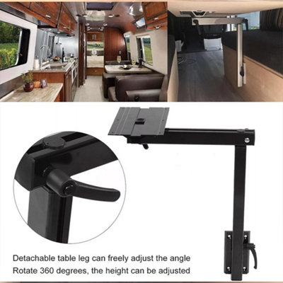 Wall Mounted Swivel Table Leg for RV, Caravan & Boats 360 Rotation ...