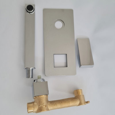 Wall Mounted Tap Waterfall Basin Sink Mixer Tap Bathroom Basin Tap Chrome Finish  Single Lever Hot Cold Tap - 6