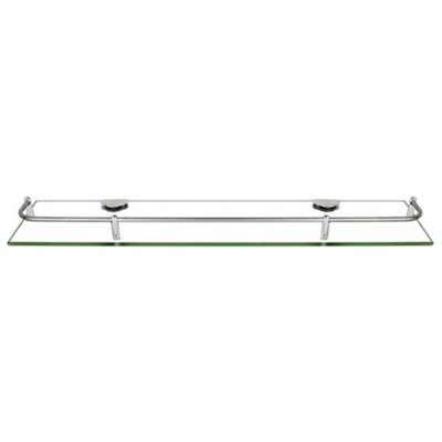 KES 14 Inch Glass Bathroom Shelf With Wall Mount Barbados | Ubuy