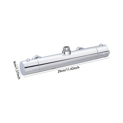 Wall-mounted Thermostatic Shower Mixer with Safety Temperature Lock