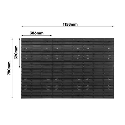 WALL MOUNTED TOOL PEG BOARD SET GARAGE STORAGE BINS WORKSHOP RACK SHED ORGANISER Model 10 - 3