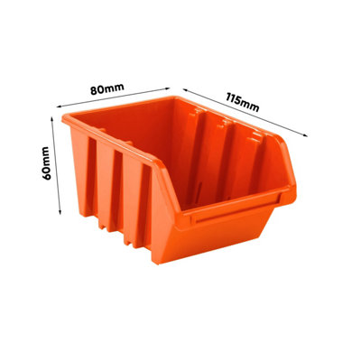 WALL MOUNTED TOOL PEG BOARD SET GARAGE STORAGE BINS WORKSHOP RACK SHED ORGANISER Model 10 - 4