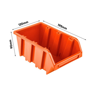 WALL MOUNTED TOOL PEG BOARD SET GARAGE STORAGE BINS WORKSHOP RACK SHED ORGANISER Model 10 - 7