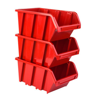 WALL MOUNTED TOOL PEG BOARD SET GARAGE STORAGE BINS WORKSHOP RACK SHED ORGANISER Model 12 - 6