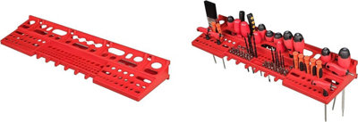 WALL MOUNTED TOOL PEG BOARD SET GARAGE STORAGE BINS WORKSHOP RACK SHED ORGANISER Model 2 - 7