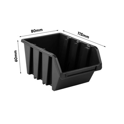 WALL MOUNTED TOOL PEG BOARD SET GARAGE STORAGE BINS WORKSHOP RACK SHED ORGANISER Model 32 - 7