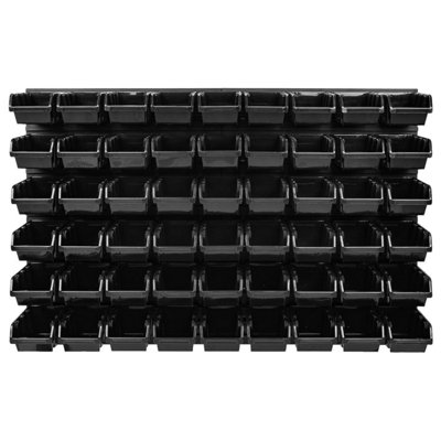 WALL MOUNTED TOOL PEG BOARD SET GARAGE STORAGE BINS WORKSHOP RACK SHED ORGANISER Model 36
