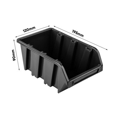 WALL MOUNTED TOOL PEG BOARD SET GARAGE STORAGE BINS WORKSHOP RACK SHED ORGANISER Model 36 - 4