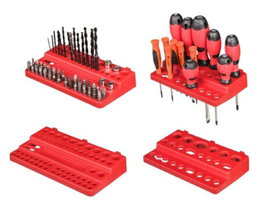WALL MOUNTED TOOL PEG BOARD SET GARAGE STORAGE BINS WORKSHOP RACK SHED ORGANISER Model 39