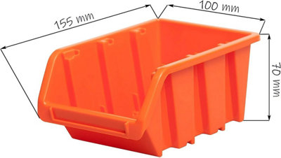 WALL MOUNTED TOOL PEG BOARD SET GARAGE STORAGE BINS WORKSHOP RACK SHED ORGANISER Model 4