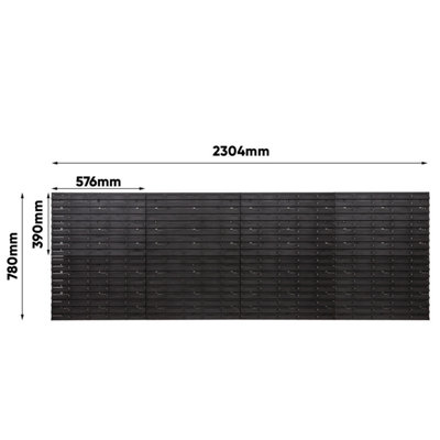 WALL MOUNTED TOOL PEG BOARD SET GARAGE STORAGE BINS WORKSHOP RACK SHED ORGANISER Model 50 - 4