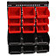 Wall Mounted Tool Storage Bin Workshop Garage Rack Pegs Organizer DIY Box 32pc
