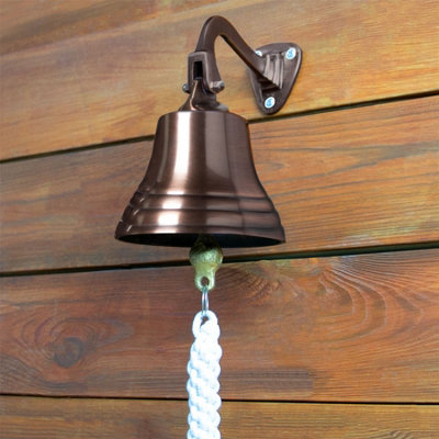Wall Mounted Traditional Door Ship Bell Bronze