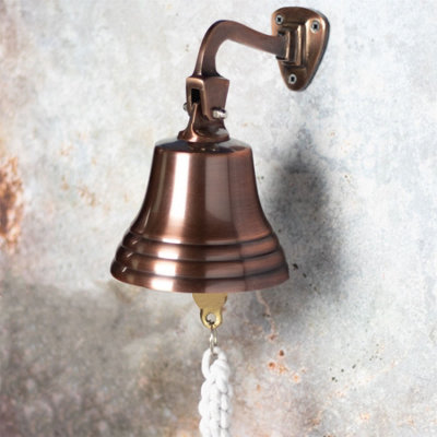 Wall Mounted Traditional Door Ship Bell Bronze