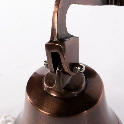 Wall Mounted Traditional Door Ship Bell Bronze - 5