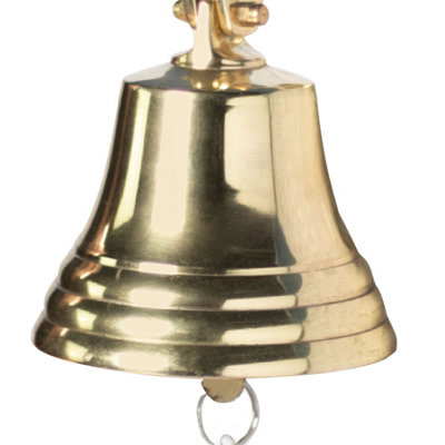 Wall Mounted Traditional Door Ship Bell Gold - 4