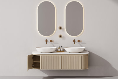 Wall Mounted Vanity unit with countertop