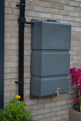Wall Mounted Water Butt 105 Ltr Capacity - Millstone