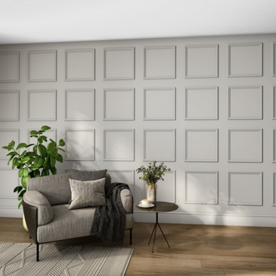 Wall Panel Kit 1 Ready to Paint 3 Panels (H) 420mm x (H) 420mm