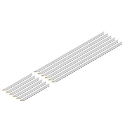 Wall Panel Kit 4 Ready to Paint 3 Panels (H) 1000mm x (H) 420mm