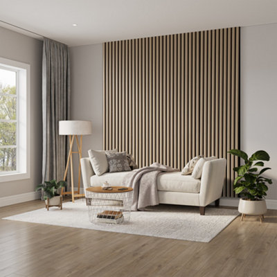 Wall Panel Oak Decorative Large Round Design Wooden Panelling 3D ...