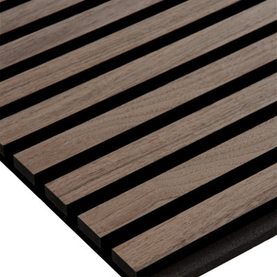 Wall Panel Wood Slat Walnut Decorative Wooden Wall Panelling 3D Slatted ...
